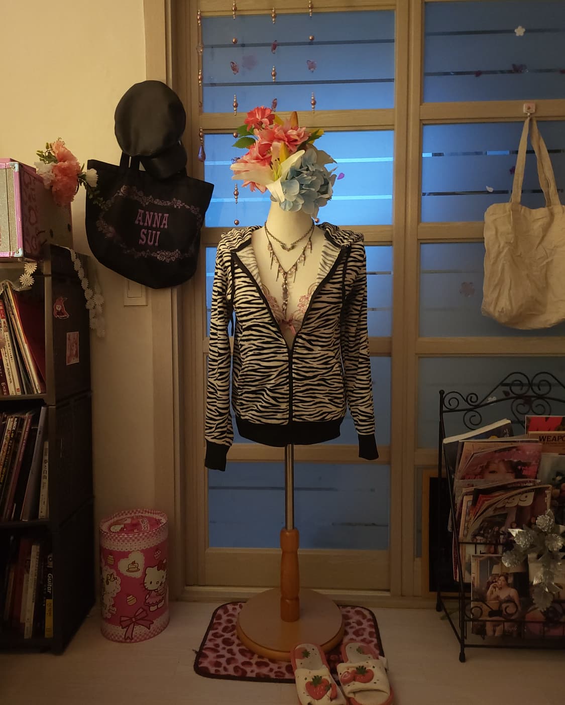 지브라 후드 집업 상품이미지1