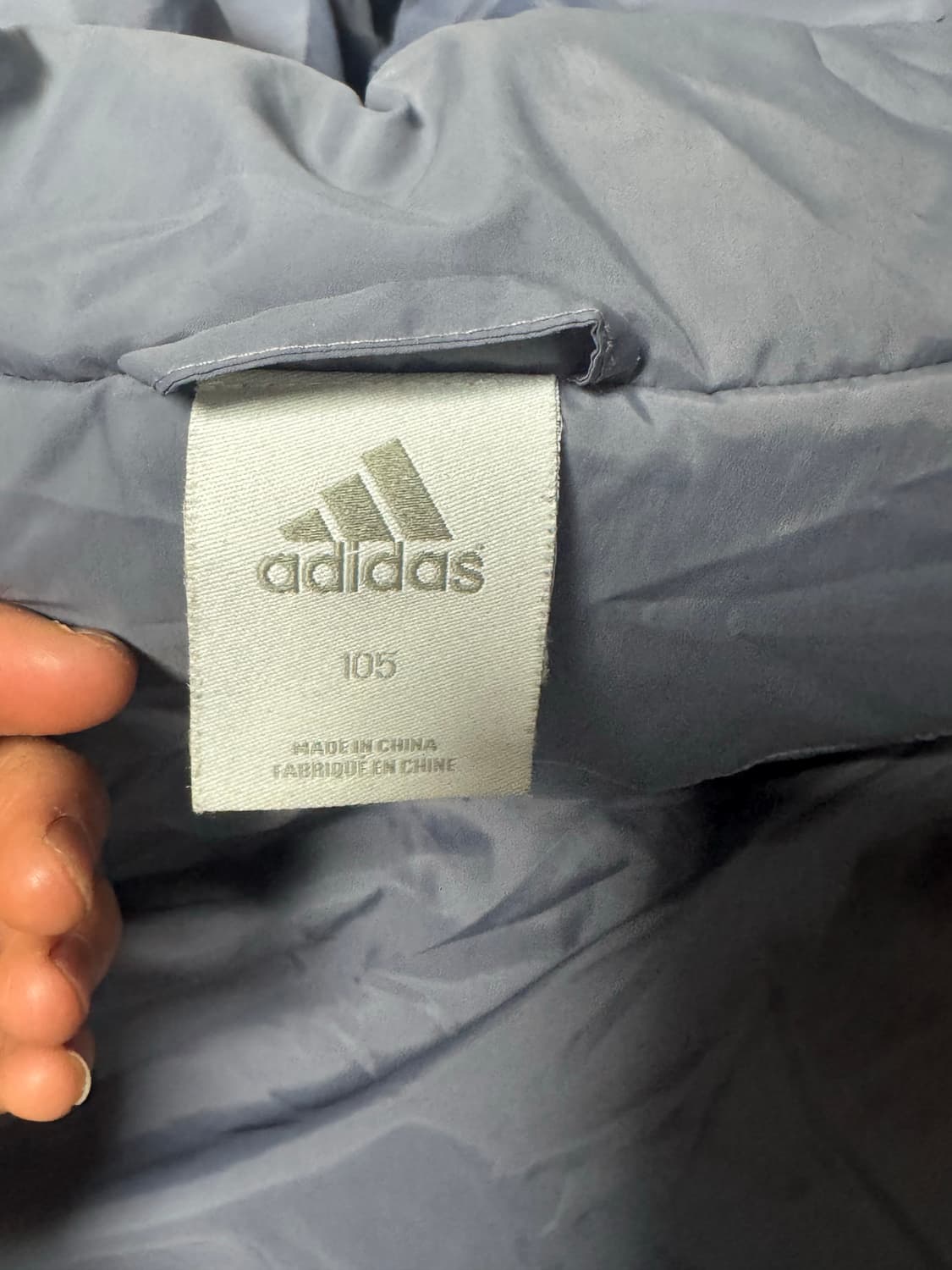 대장 아디다스 삼선 버건디x실버 푸퍼 패딩 자켓 상품이미지7
