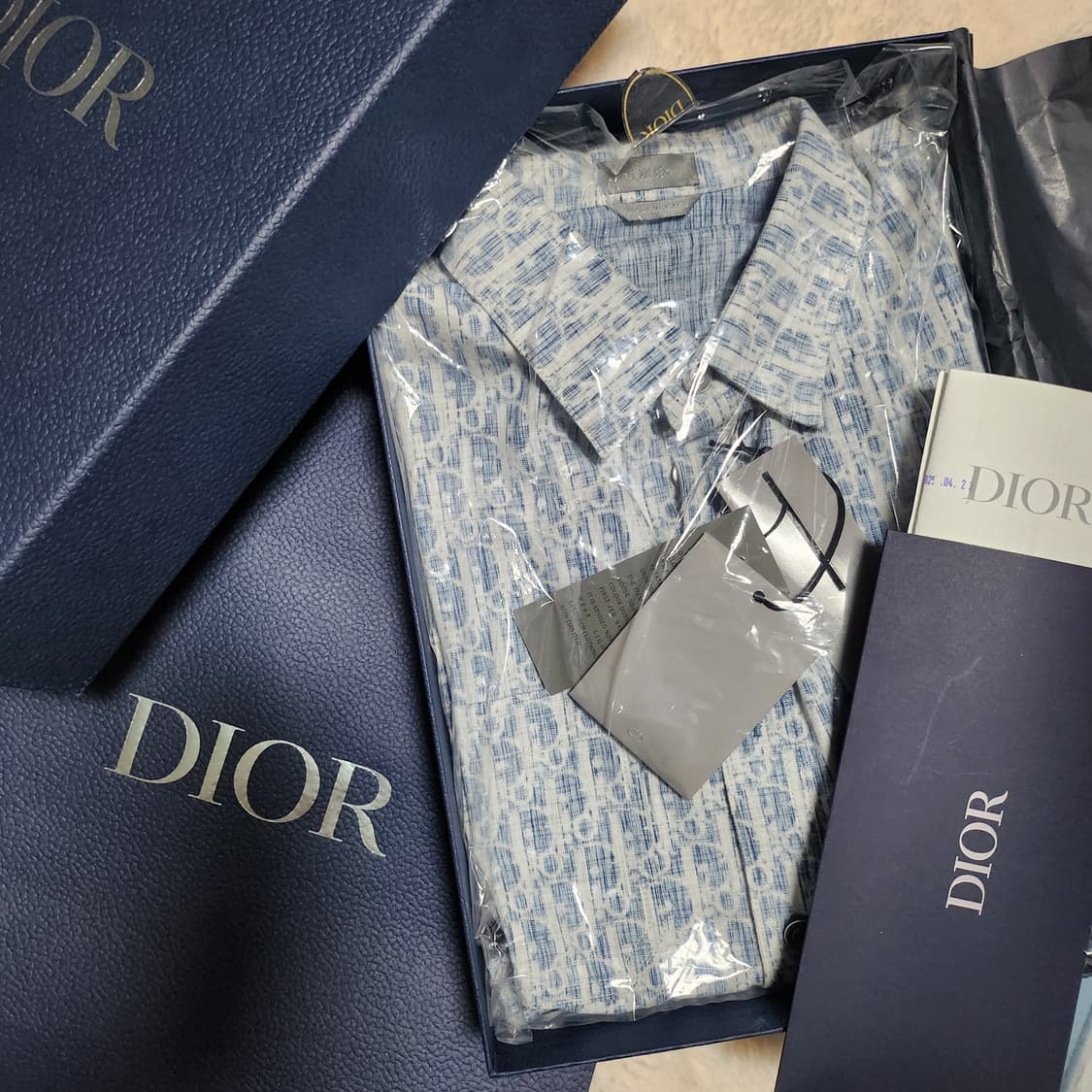 [새상품급/풀구성]디올 오블리크 카스리 오버셔츠 41사이즈 상품이미지1