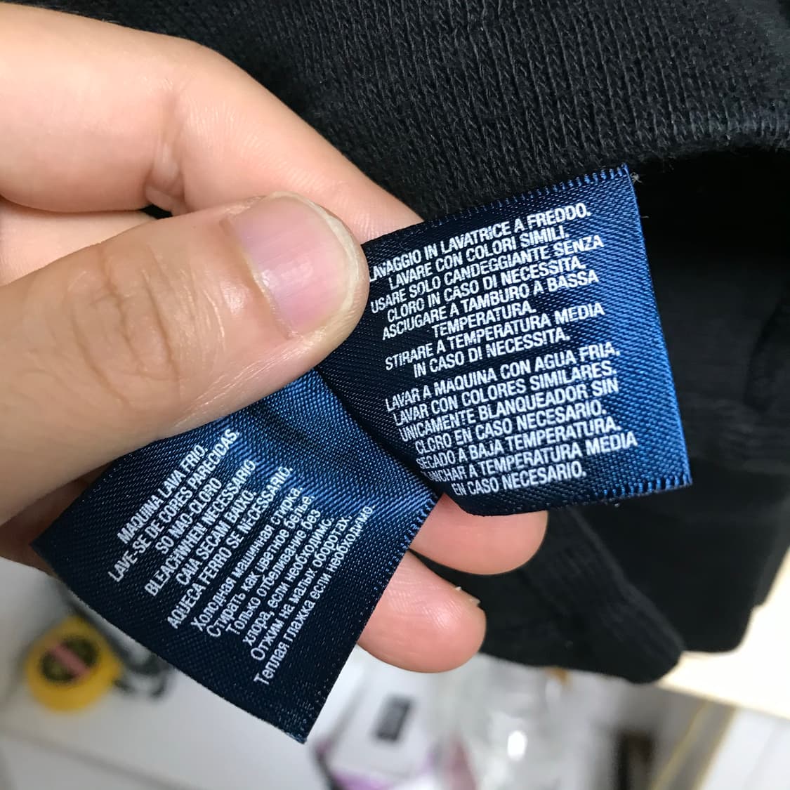 폴로 랄프로렌 검정 넥 포인트 반집업 상품이미지5