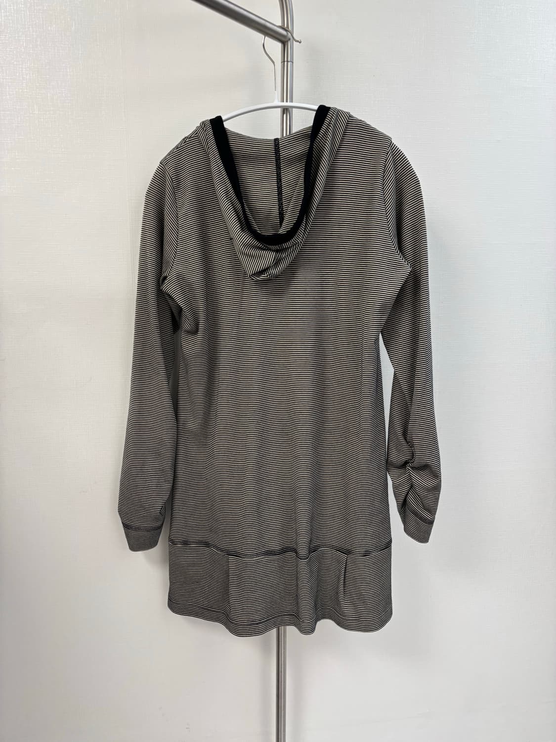 sutfeso 빈티지 스트라이프 벌룬 후디 레이어드 탑 상품이미지5