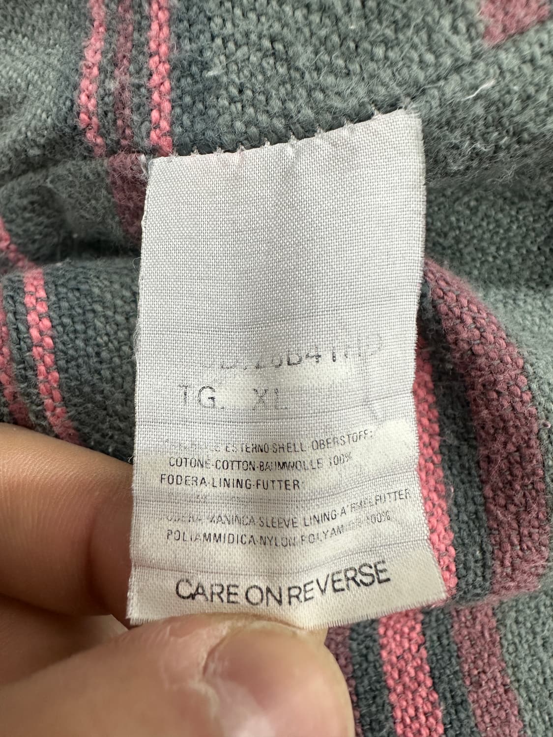 90s Armani Jeans 콘트라스트 데님 자켓 XL 상품이미지9