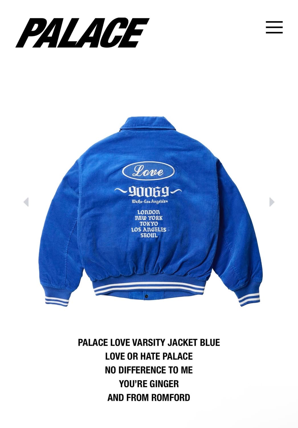 팔라스 러브 바시티 자켓 상품이미지2