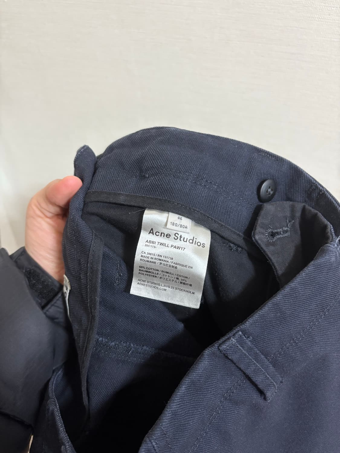 ACNE STUDIOS / 코튼 트윌 포켓 테이퍼드 팬츠 상품이미지10