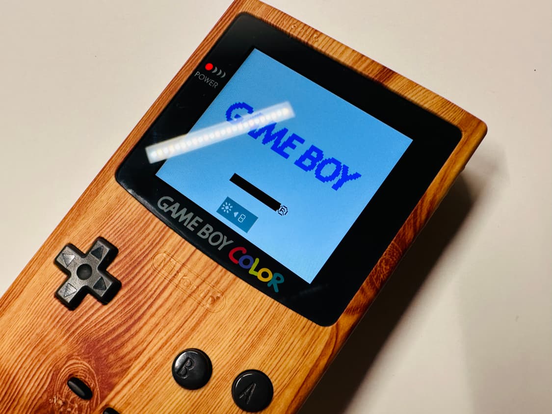 닌텐도 GBC 게임보이 컬러 IPS 백라이트 원목 에디션 판매 (GBA) 상품이미지5
