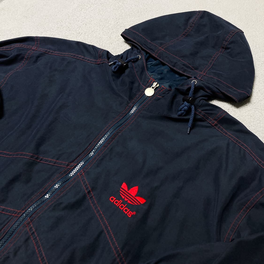 아디다스 90s 올드스쿨 해외판 스티치 후드 바람막이 상품이미지2