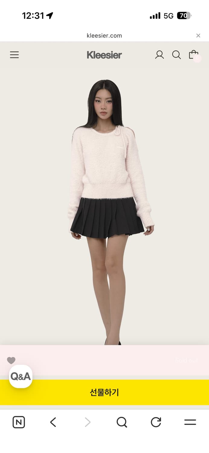 클리시어 러브포엠 니트 상품이미지1