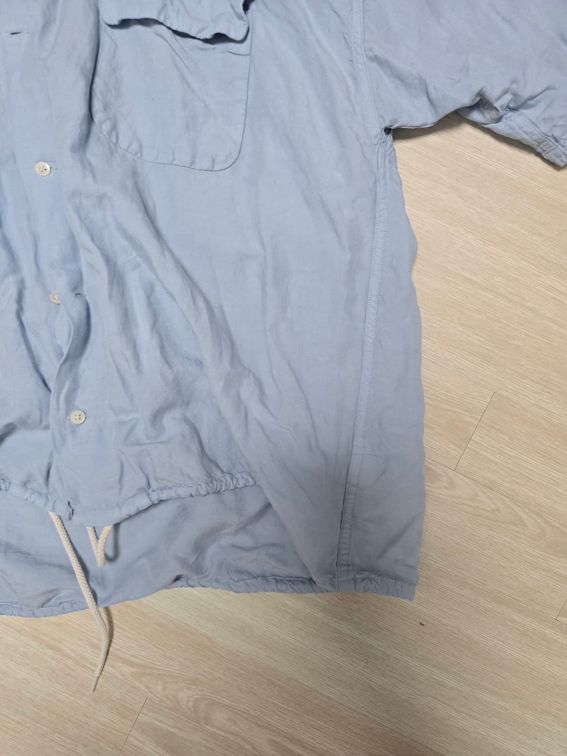 나나미카 Open Collar Cupra Hemp S/S 셔츠- XL 상품이미지4