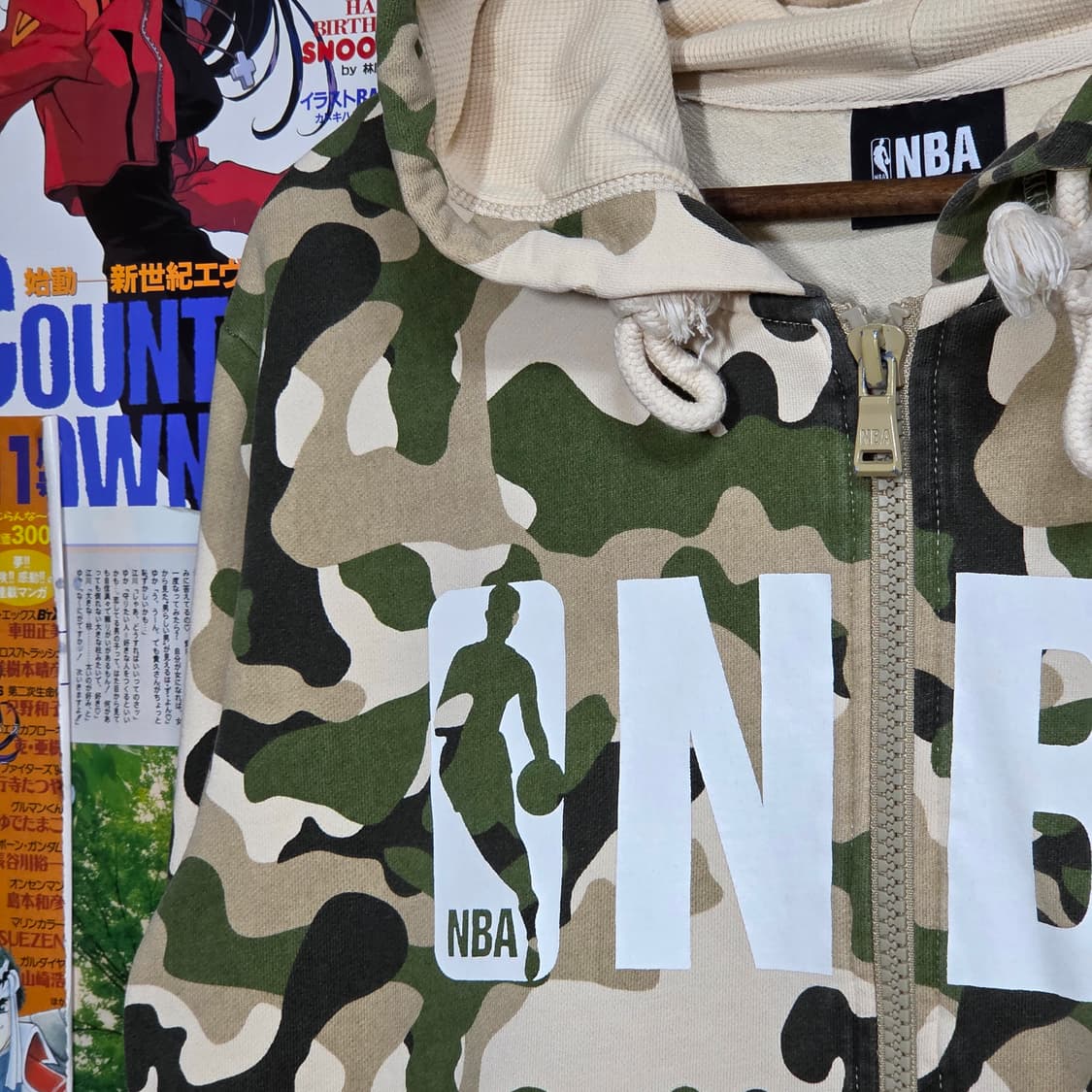 엔비에이 카모플라주 밀리터리 후드 집업 상품이미지3