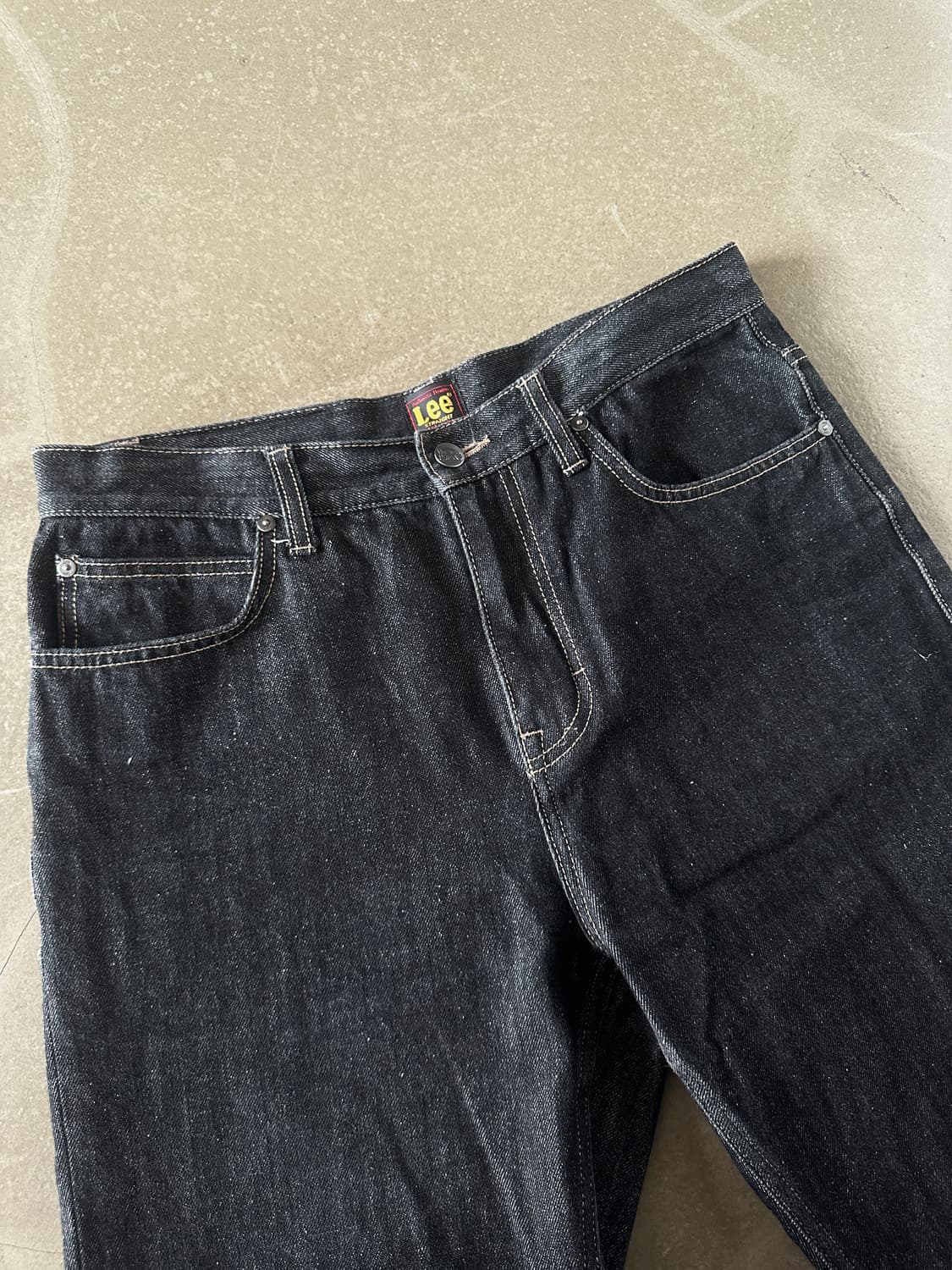 Lee 생지 원워시 스트레이트 데님 팬츠 상품이미지4