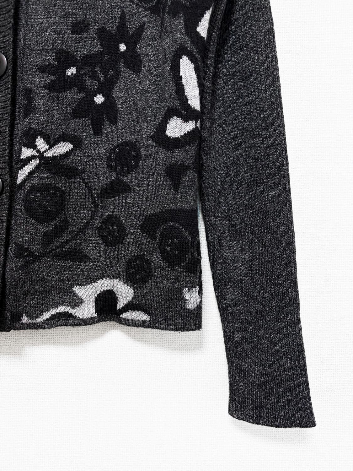 Shawl Collar Cardigan – Dark Grey 상품이미지6