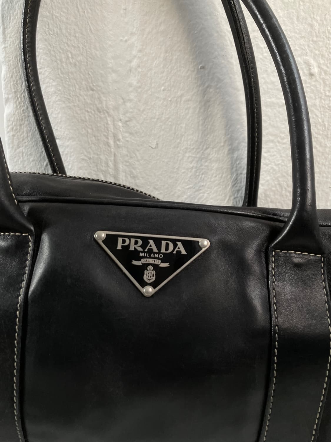 프라다 레더 토트백 상품이미지3