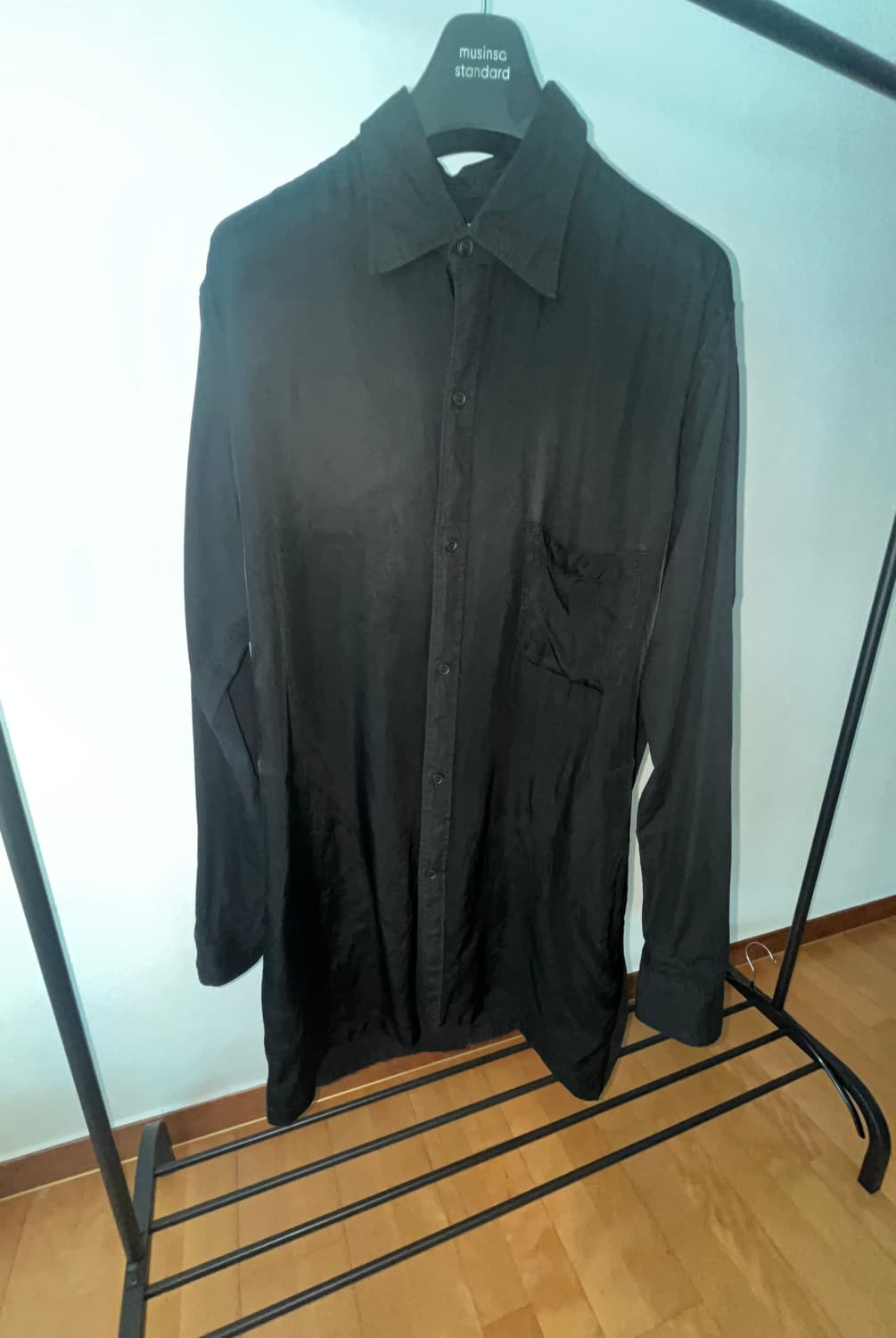 요지야마모토 뿌르옴므 절개 롱 셔츠 상품이미지3