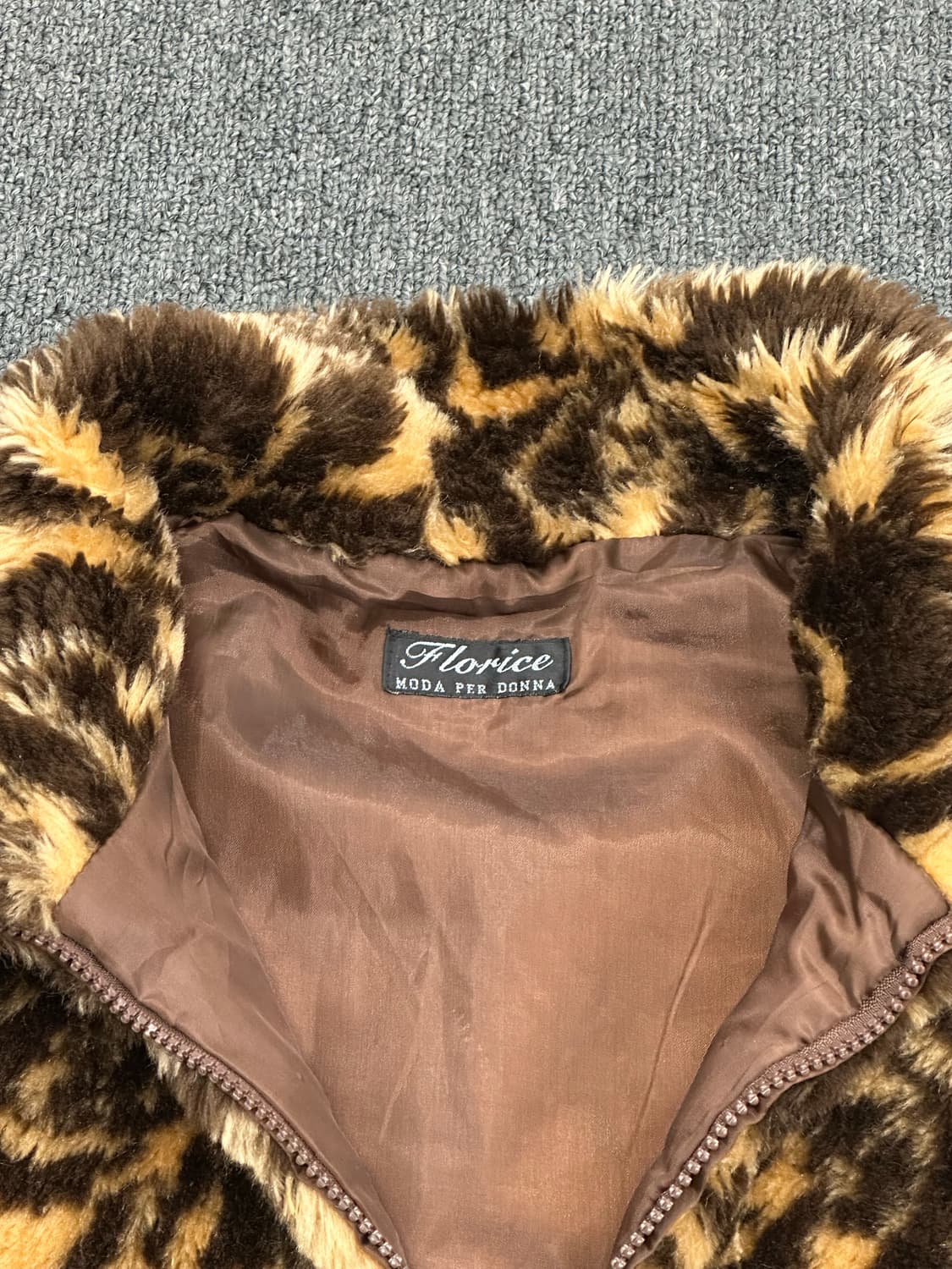 OS)Japanese vintage 여성 패턴 퍼 베스트 상품이미지3