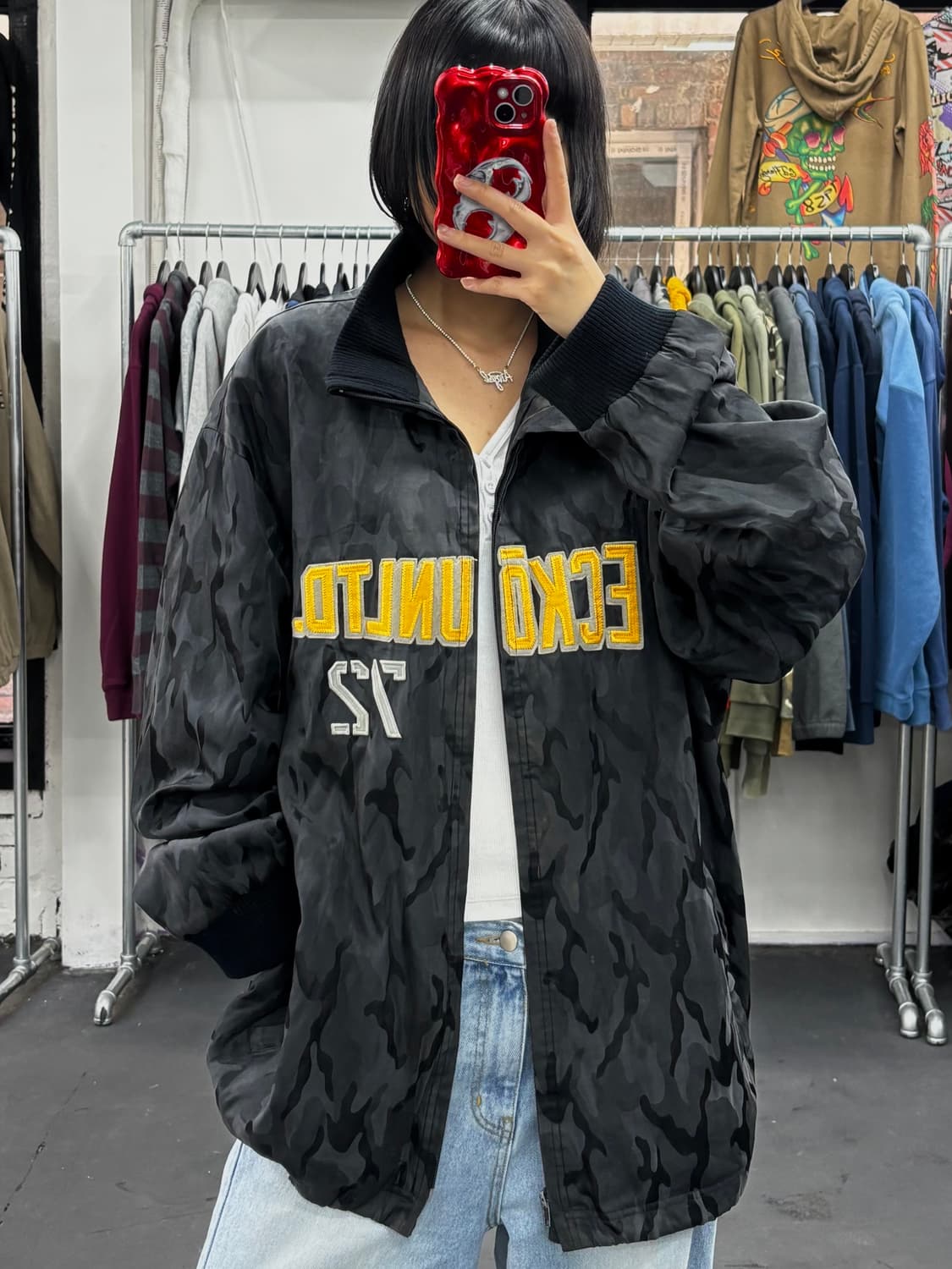 에코 언리미티드 카모 올드스쿨 바람막이 상품이미지2