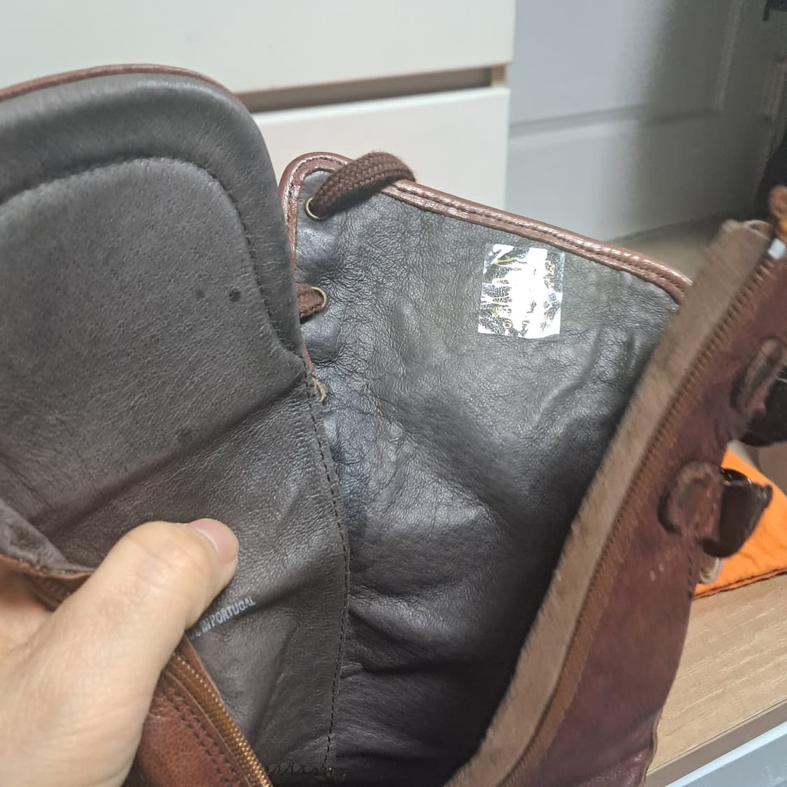 (거의새제품)파토갸스 가죽 하이탑 스니커즈 부츠 240 상품이미지10