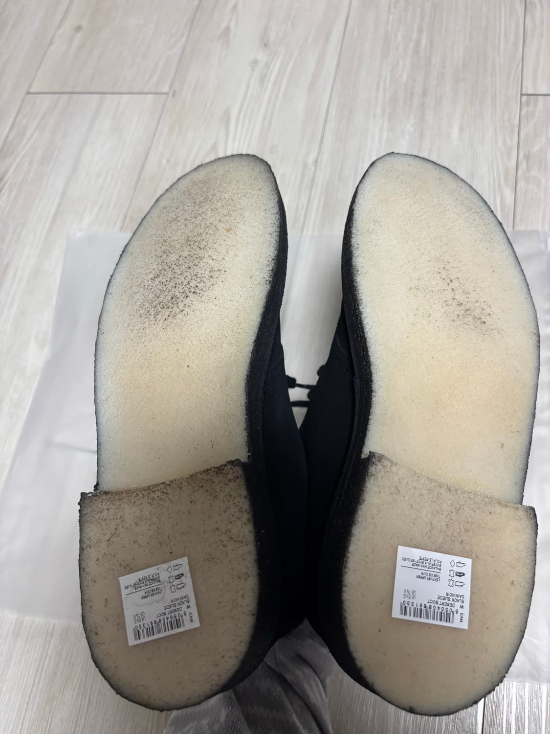 클락스 데저트 부츠 블랙 스웨이드 250 상품이미지4