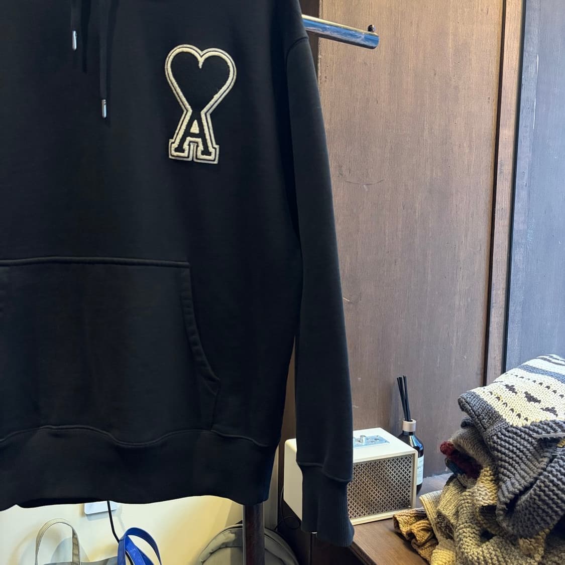 15590 - 아미 블랙 빅로고 후드티 상품이미지4