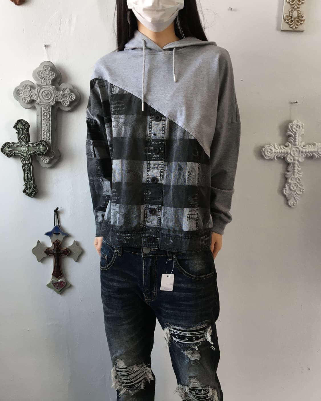 Layered point hood 상품이미지5