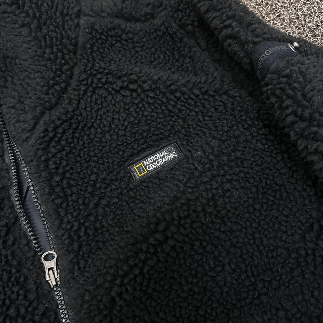 네셔널지오그래픽 털 뽀글이 후리스 자켓 블랙 L 상품이미지3