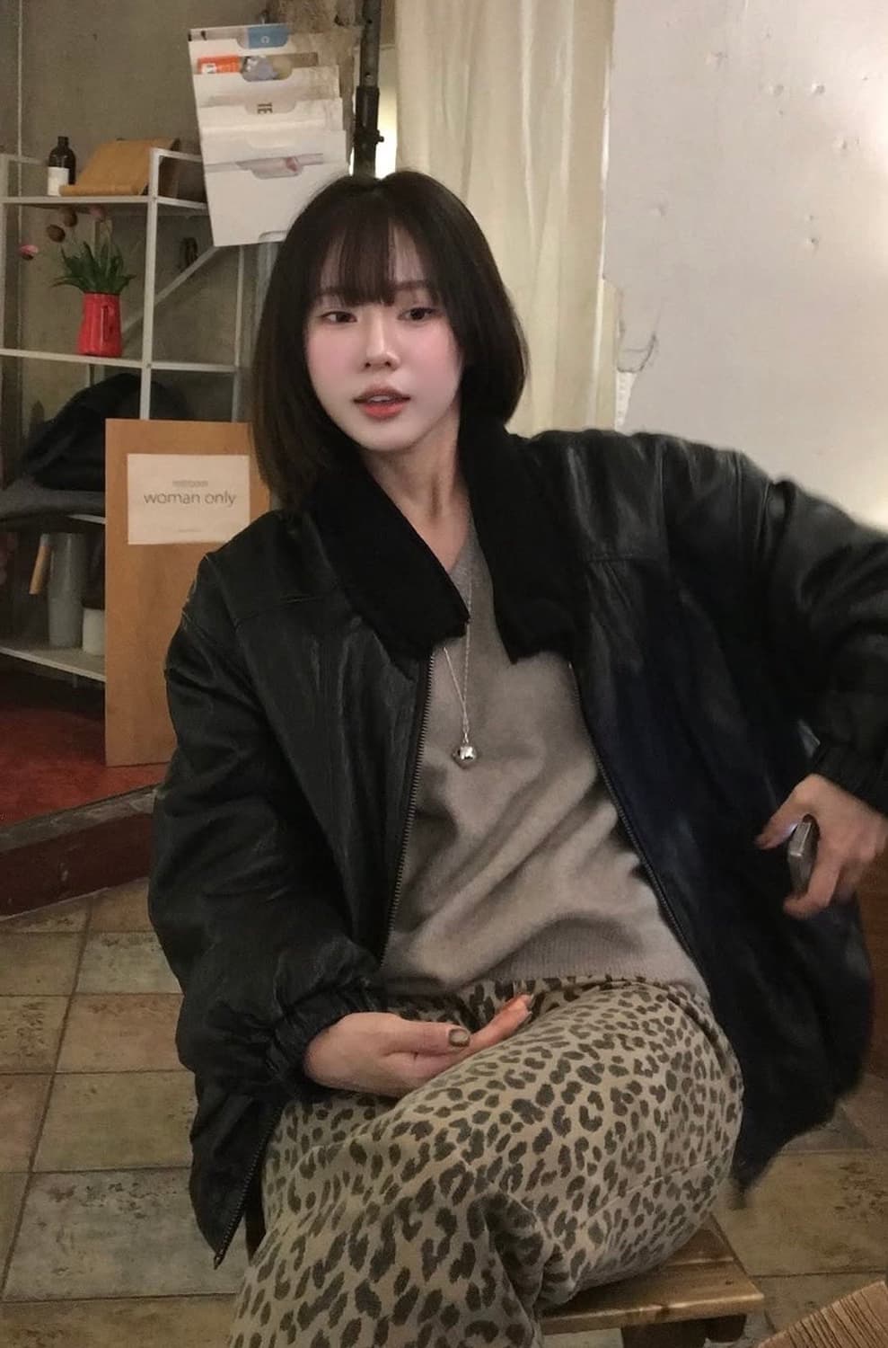 ORE오어 레오파드 팬츠 상품이미지1