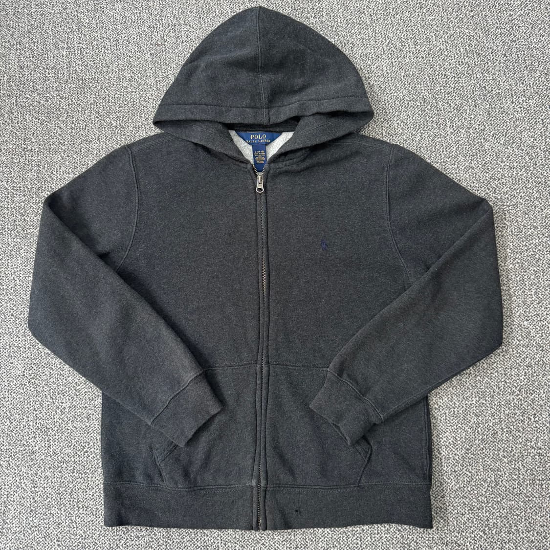 폴로 랄프로렌 후드 집업 차콜 상품이미지1