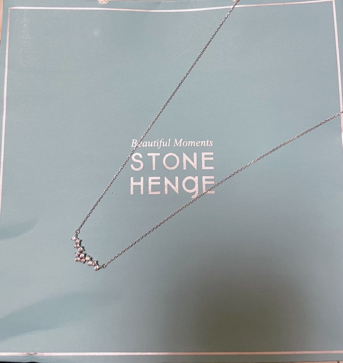 스톤헨지 큐빅 실버925 순은 목걸이 네크리스 눈꽃송이 상품이미지1