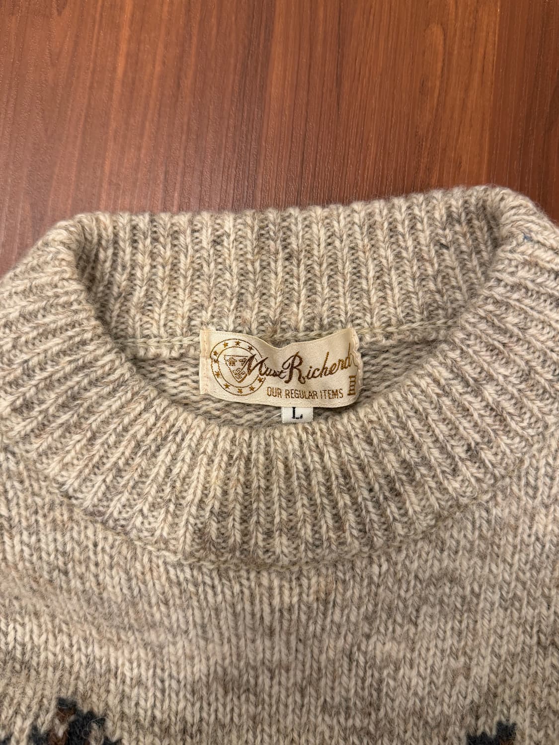 Vtg 빈티지 노르딕 울 니트 상품이미지8