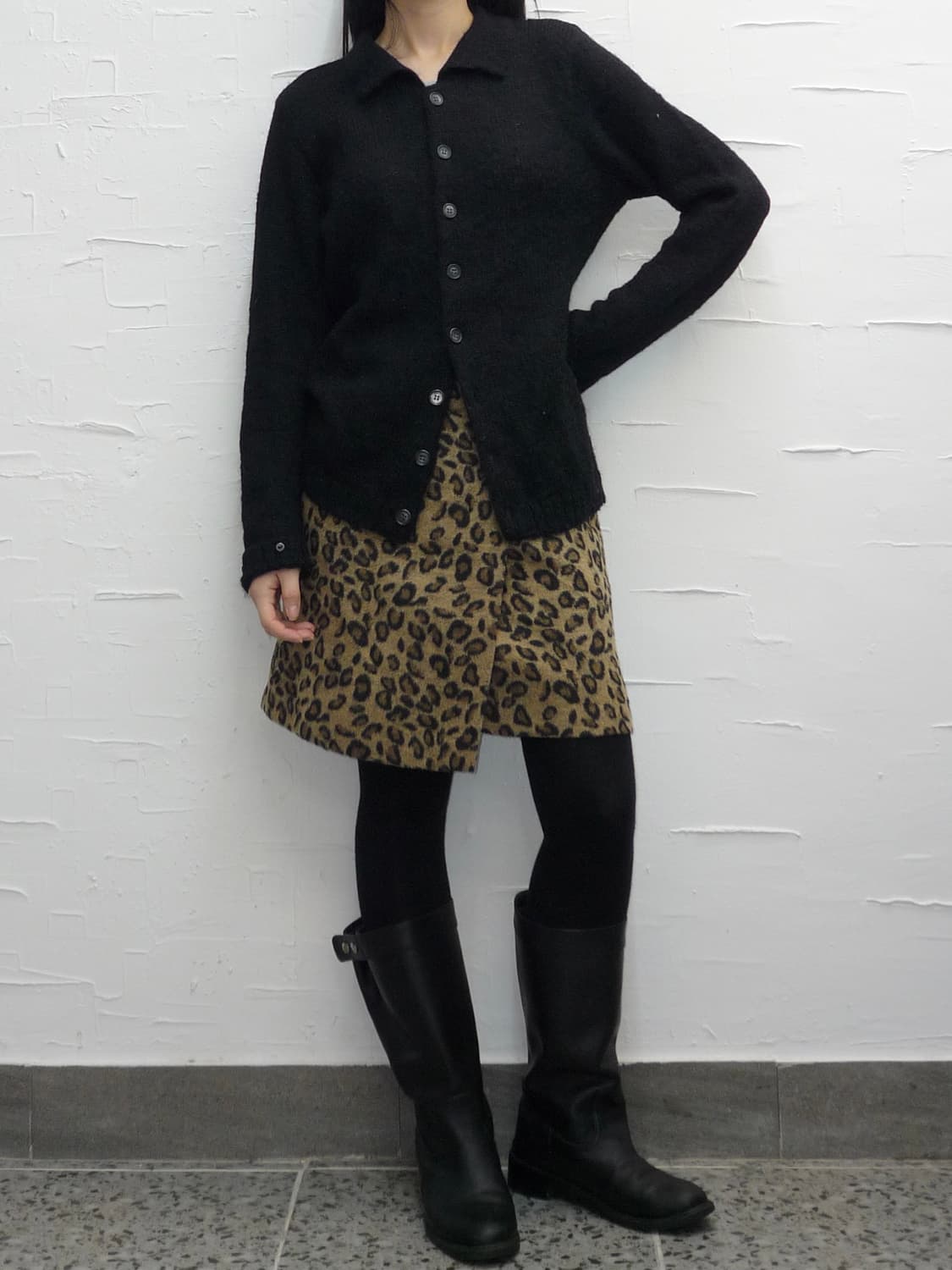 cuff-buttons black cardigan 상품이미지2