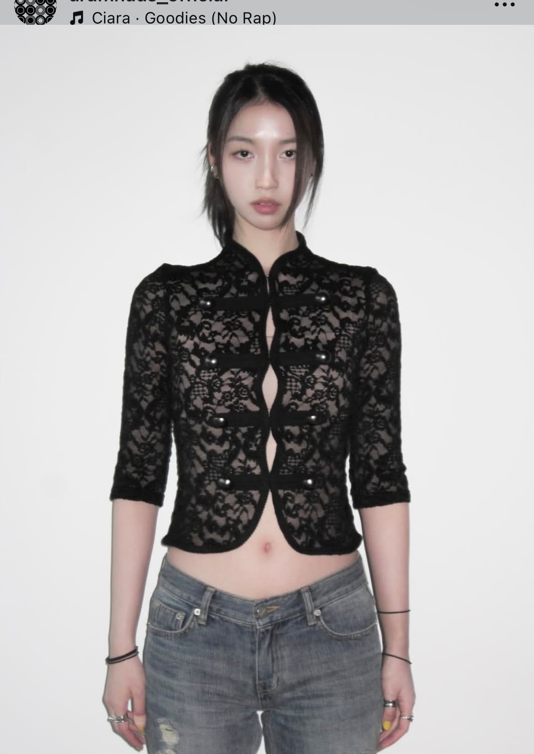아람하우스 나폴레옹 레이스 자켓 블랙 상품이미지1
