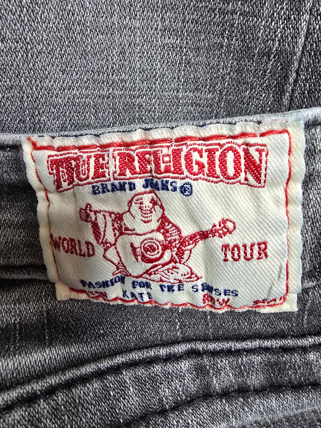 트루릴리젼 블랙 워싱 데님 7부 (1985) 상품이미지3