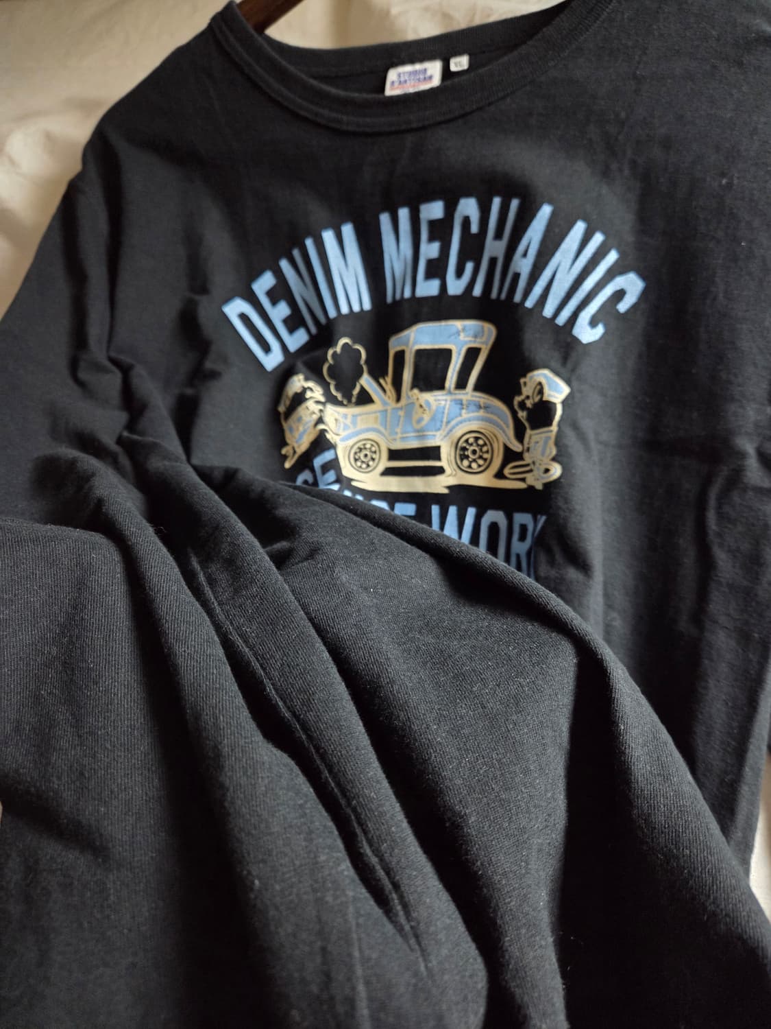 스튜디오 다치산 프린팅 긴팔 티셔츠 블랙 XL 상품이미지7