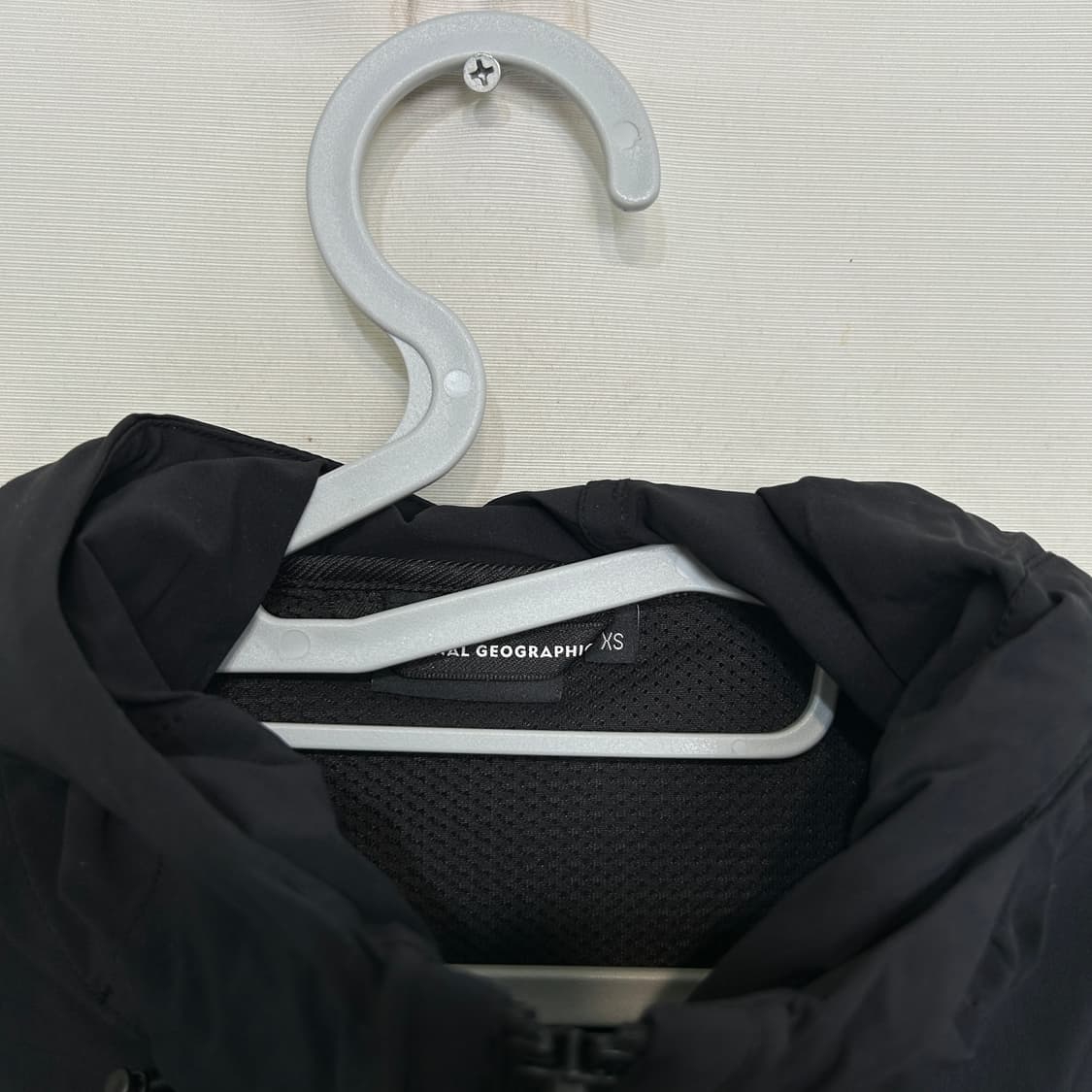 내셔널지오그래픽 아노락 바람막이 85 남녀공용 블랙 상품이미지2