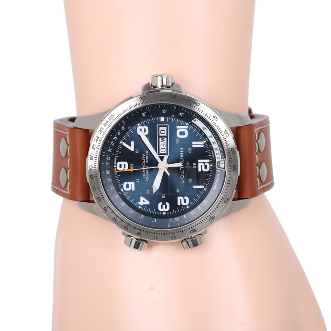해밀턴 카키 에비에이션 데이데이트 오토 블루시계 45mm H7776554 상품이미지8