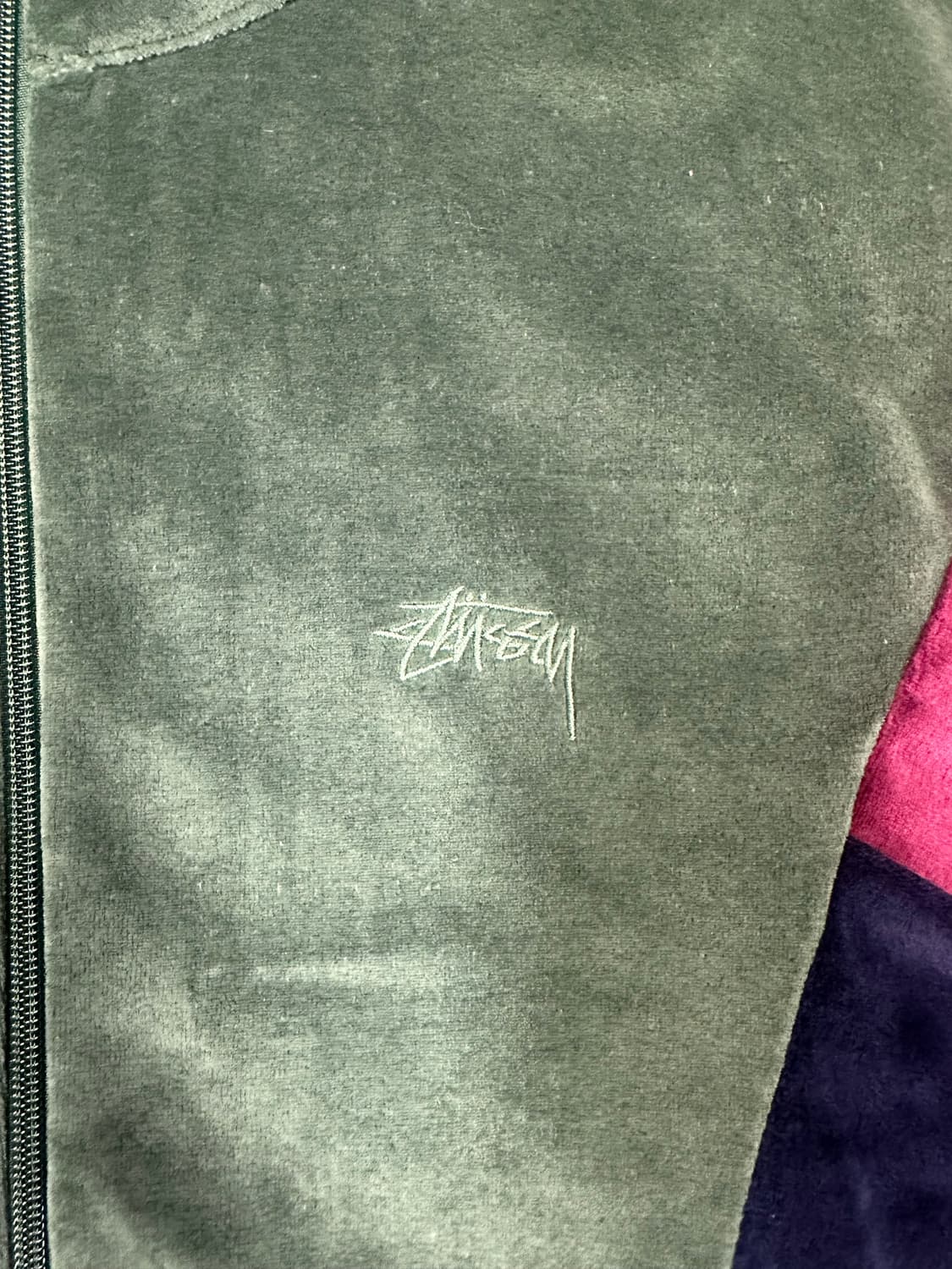 스투시 벨벳 트랙탑 멀티 L 상품이미지3