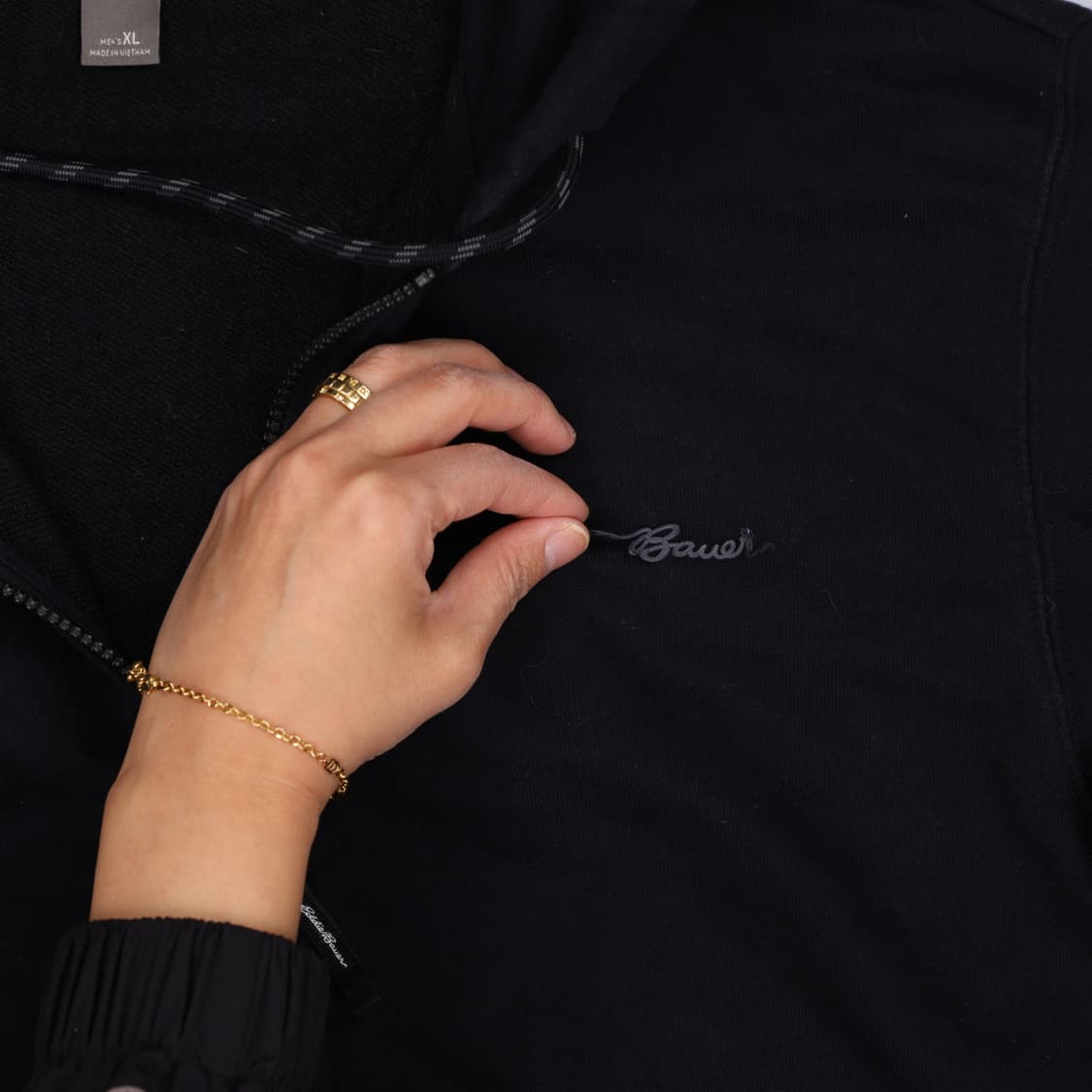 XL 에디바우어 블랙 후드집업 0427H1 상품이미지5