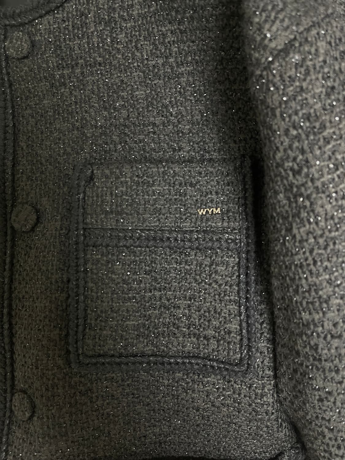 [거의 새것] 우영미 트위드자켓 블랙 50사이즈 상품이미지3