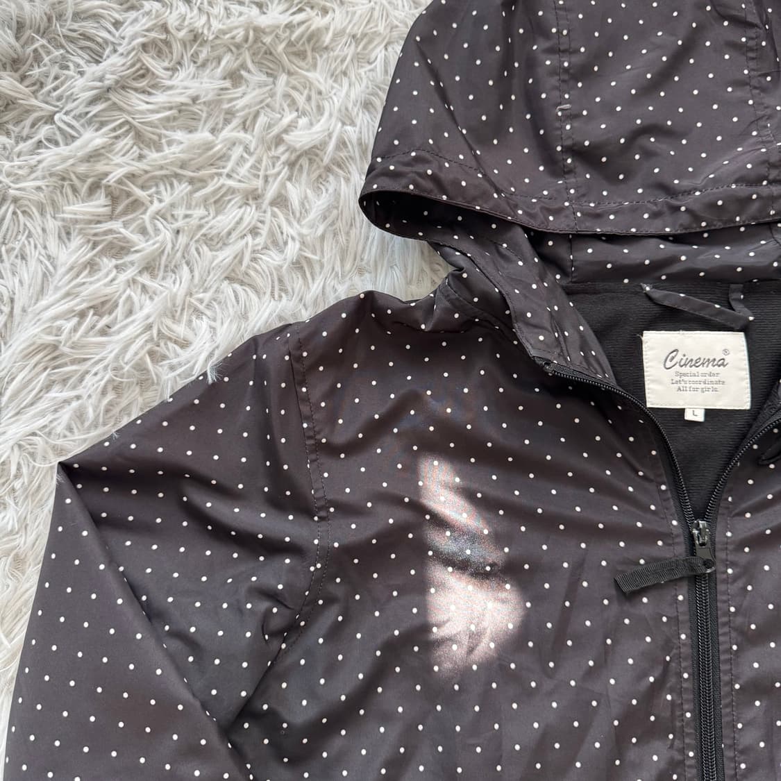 CINEMA 일본빈티지 땡땡이 바람막이 빈티지바람막이 나일론 L 44 상품이미지1