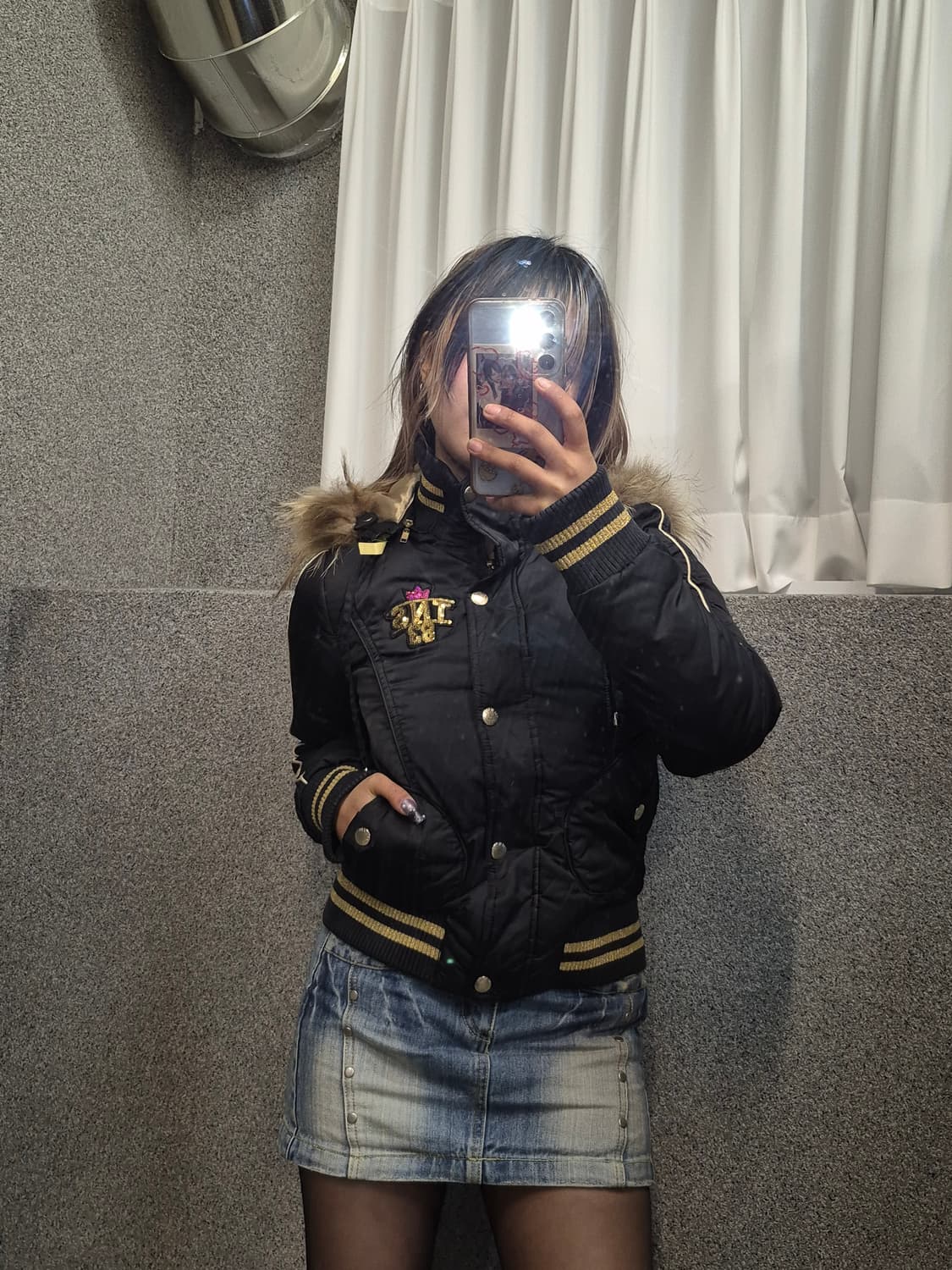 VINTAGE GOLD POINT FUR PADDING  상품이미지1