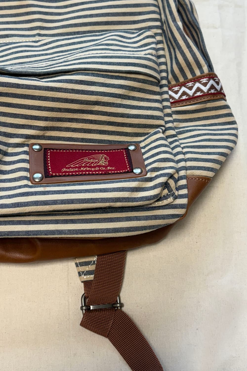 Bohemian Striped Canvas Backpack 상품이미지5
