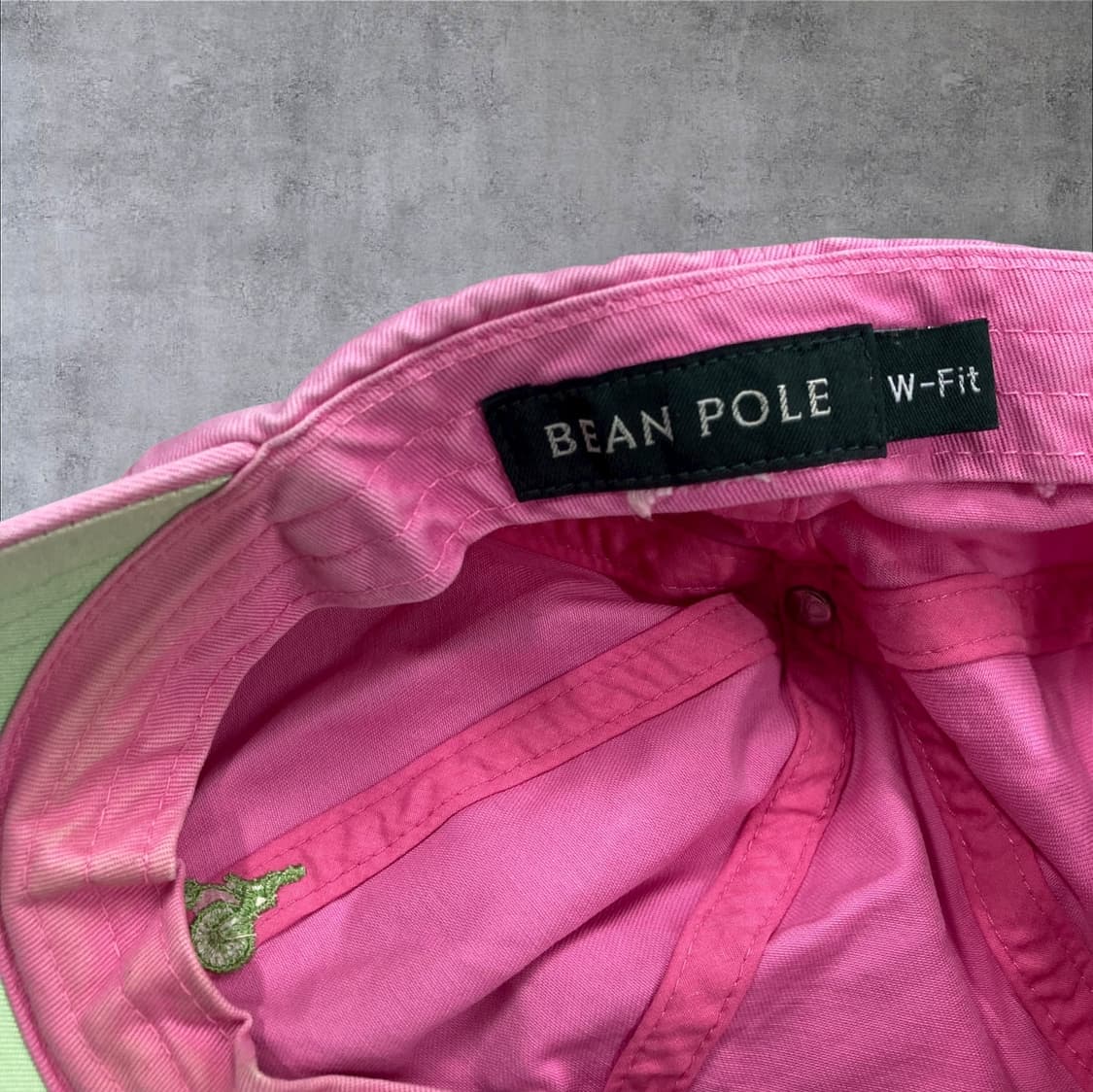 빈폴 핑크 컬러 베이직 로고 볼캡 상품이미지5