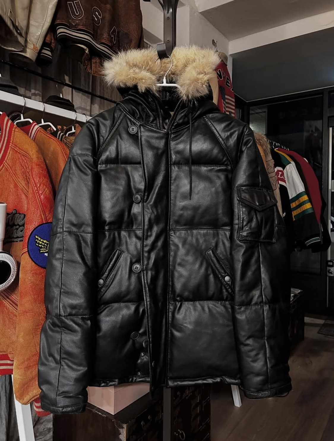 Avirex N-2B leather down(아비렉스 가죽 패딩) 상품이미지1