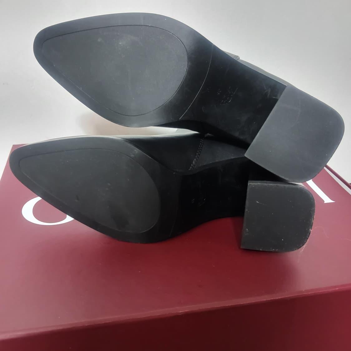 새상품 자라 블랙 가죽 구두 앵클 부츠 힐 슈즈 35 225~230 상품이미지4