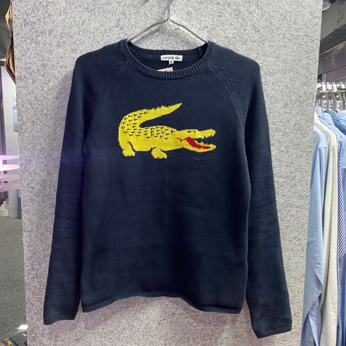 라코스테 빅 크로커다일 네이비 니트 B3165 상품이미지2