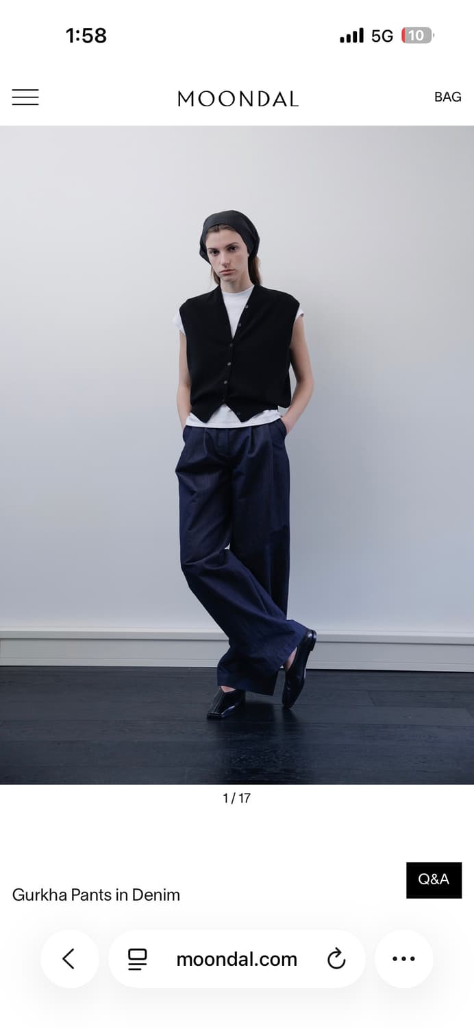 문달 구르카팬츠 데님 s 상품이미지1