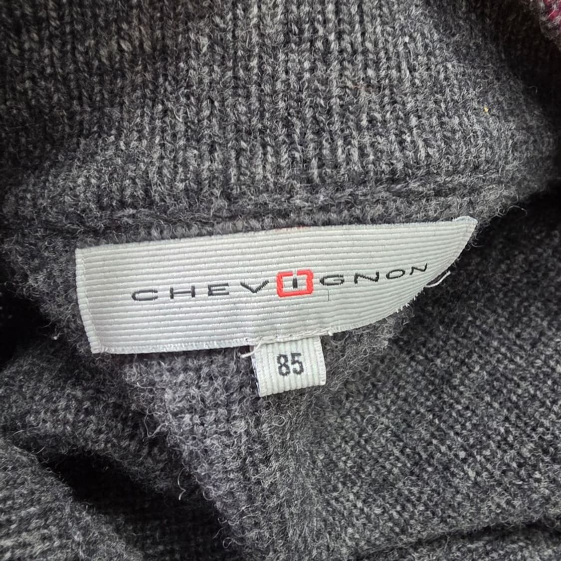 CHEVIGNON 사이드 라인 스포티 Y2K 니트 집업 85 상품이미지5