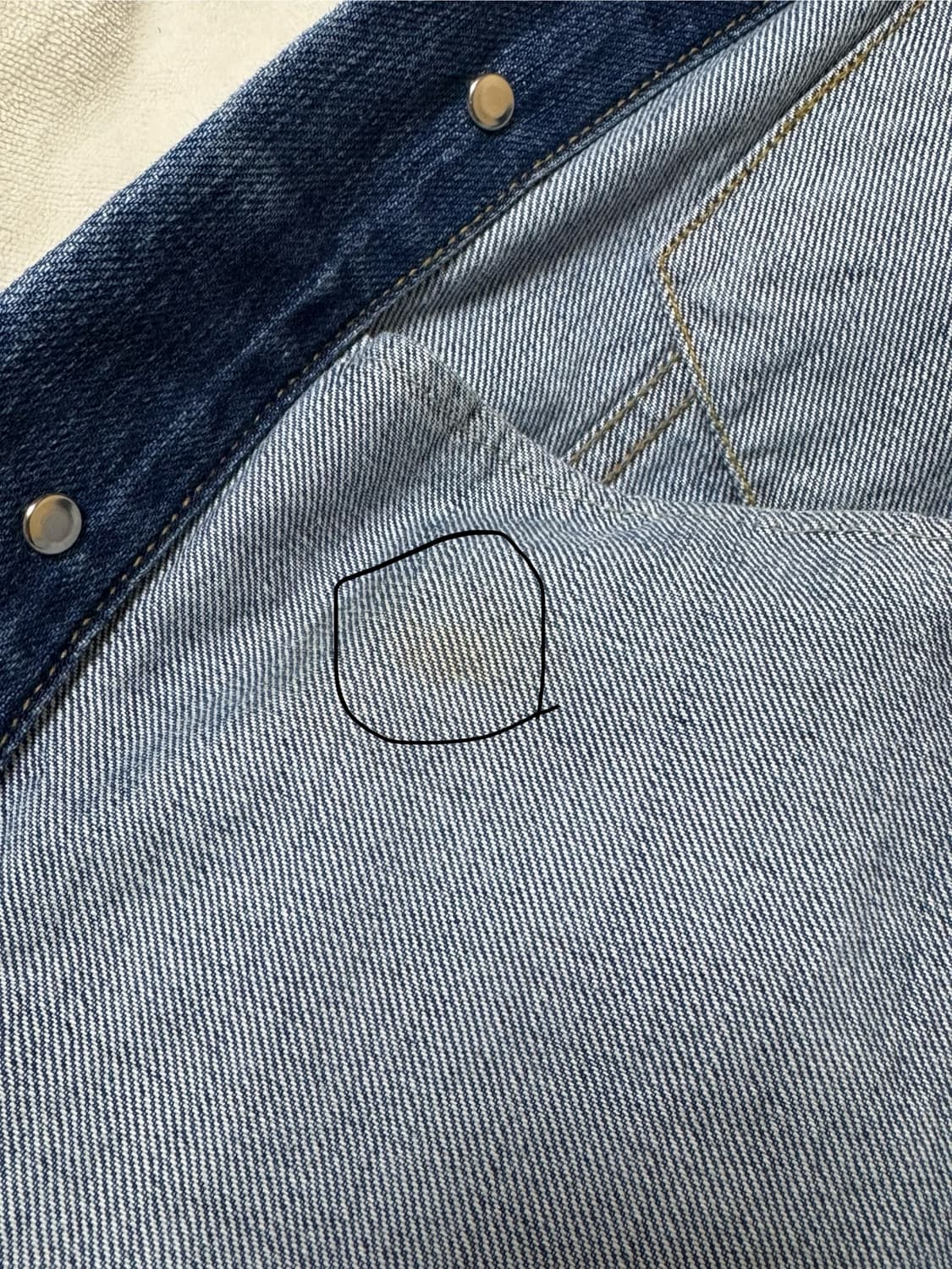 강정석 데님 자켓 type 01 blue 50size 상품이미지3