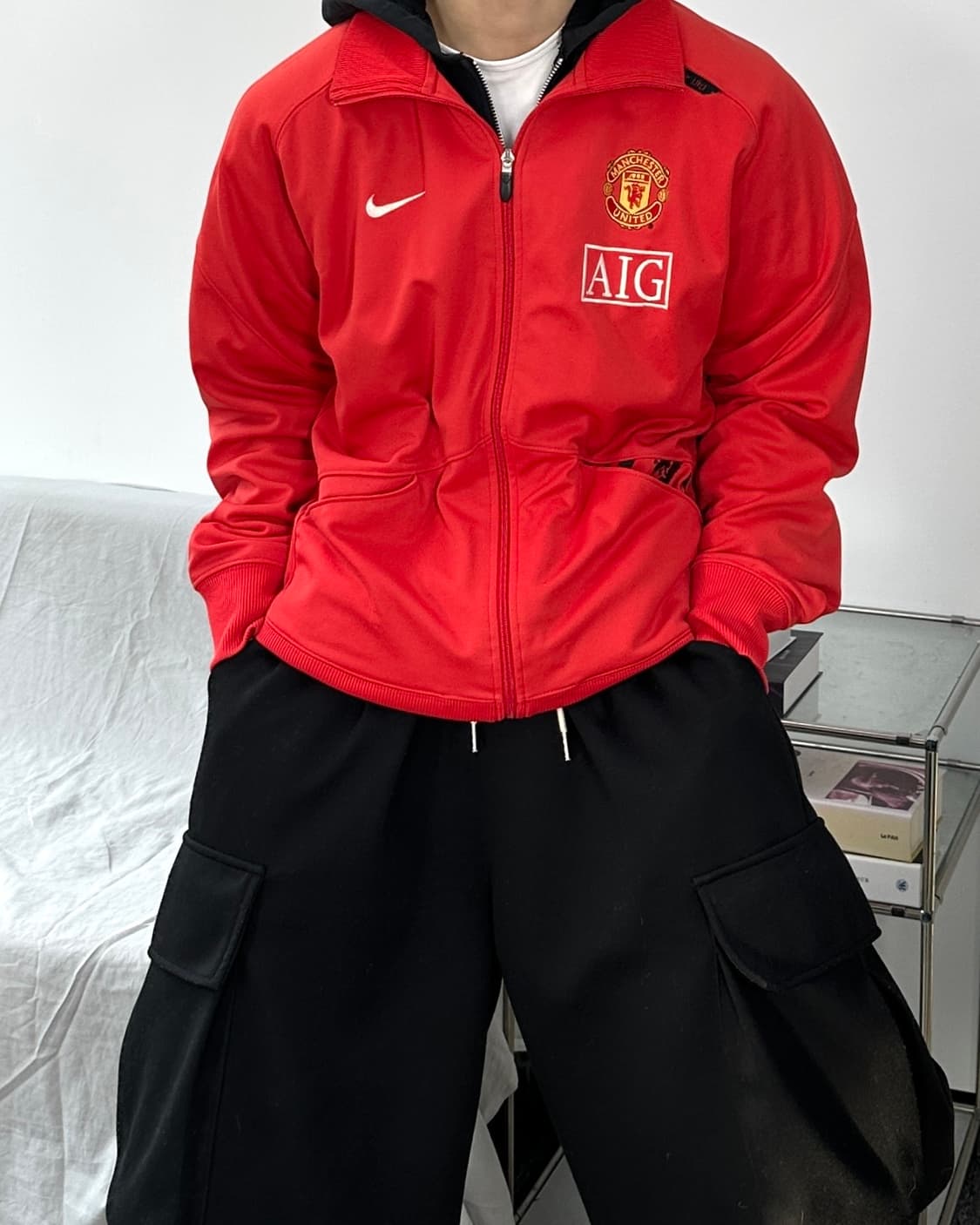 나이키 07-08 맨체스터 유나이티트 트랙탑 져지 L 상품이미지1