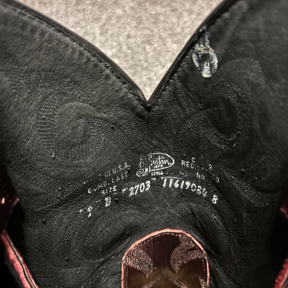 저스틴 justin 웨스턴 부츠 9D (265~270) 상품이미지10