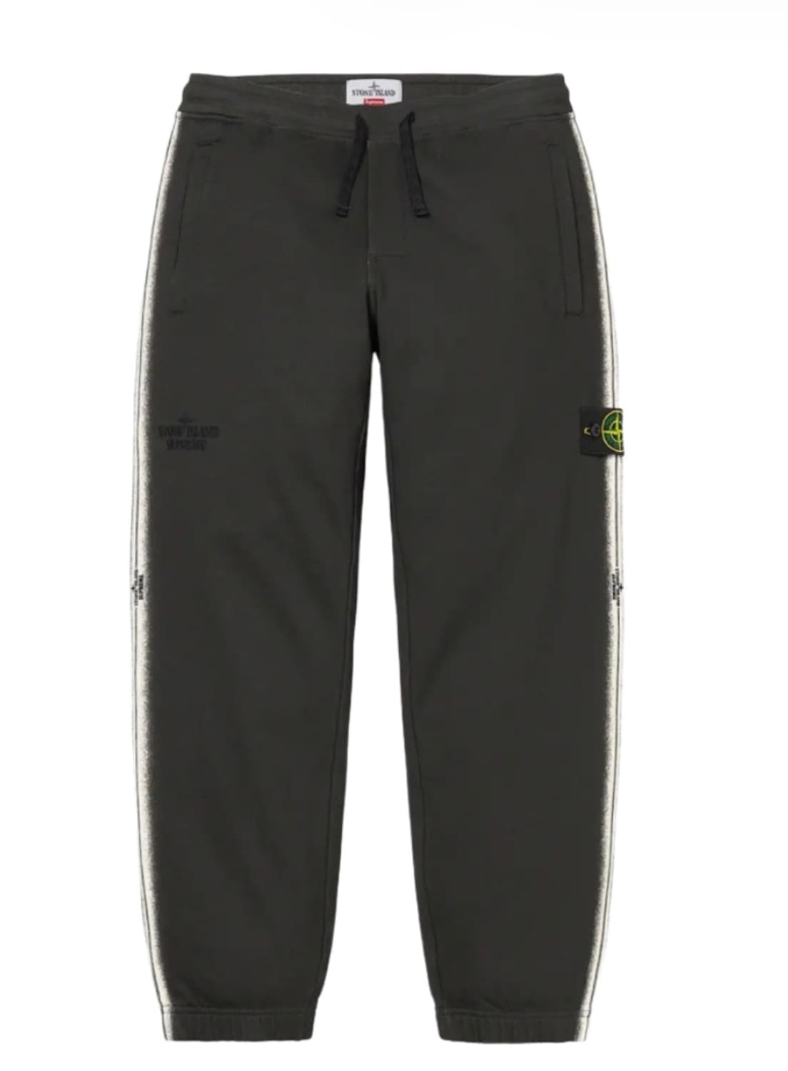 S 슈프림 x 스톤아일랜드 스웨트팬츠 블랙 상품이미지1